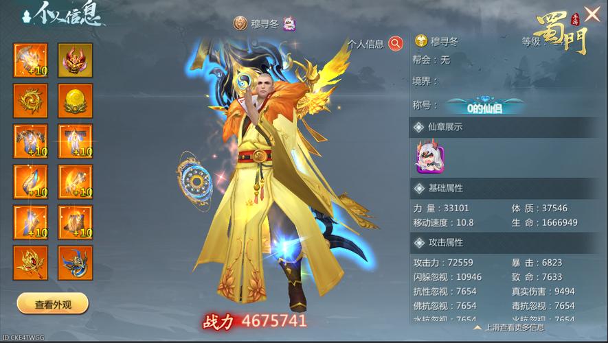 蜀门私服装备代码指南